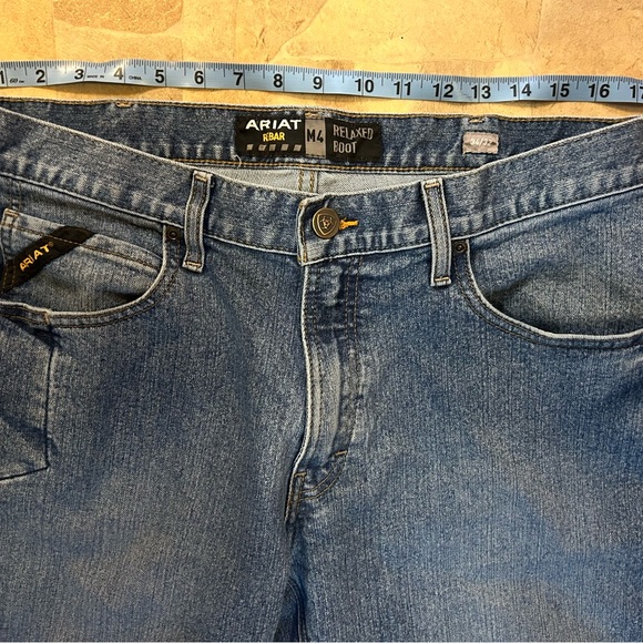 Ariat Rebar M4 Men's Relaxed Boot Fit Blue Jeans 34x32 - Picture 6 of 8